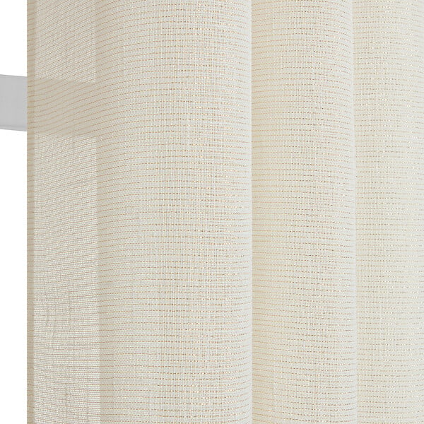 MODE DE VIE - Voilage Lucas lurex et polyester - Ecru - 140x240cm - large