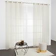 MODE DE VIE - Voilage Lucas lurex et polyester - Ecru - 140x240cm - vignette