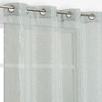 MODE DE VIE - Voilage Lucas lurex et polyester - Sauge - L.140xl.240cm - vignette