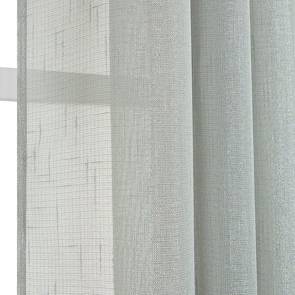 MODE DE VIE - Voilage Lucas lurex et polyester - Sauge - L.140xl.240cm - large