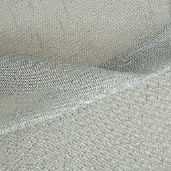 MODE DE VIE - Voilage Lucas lurex et polyester - Sauge - L.140xl.240cm - large