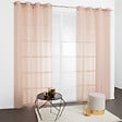MODE DE VIE - Voilage Lucas - Lurex et polyester - Rose - 140x240cm - vignette