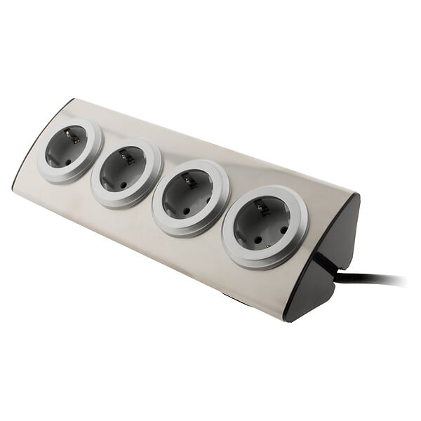ZENITECH - Multiprise de canapé angle Schuko 4x16A - Gris - Zenitech - large