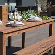 CERLAND - TABLE ET BANCS BOIS 200CM - vignette