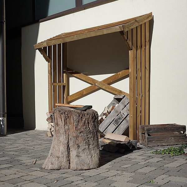 CERLAND - MINI ABRI BUCHES BOIS 180X68X179CM - large