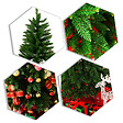 HOMCOM - Sapin de Noël artificiel Ø 91 x 210H cm 865 branches épines imitation Nordmann grand réalisme vert - vignette