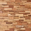 LITHOS - Plaquette parement Madura bois recyclé - Marron 55x18cm - vignette
