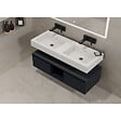 DISTRIBAIN - Meuble de salle de bain ROMANZA 1200 Noir (sans miroir) - vignette