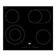 BEKO - Table De Cuisson Vitrocéramique 60cm 4 Feux 6900w Noir - HIC64403T - vignette
