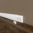 TECNOPROFILS - Paire d'Embouts Plinthe Passe-Câble PVC 50 mm - Blanc - vignette