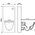 PLANETE BAIN - Pack WC suspendu avec bâti Verre blanc + Cuvette suspendue sans bride et abattant slim - vignette