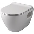 PLANETE BAIN - Pack WC suspendu avec bâti Verre blanc + Cuvette suspendue sans bride et abattant slim - vignette