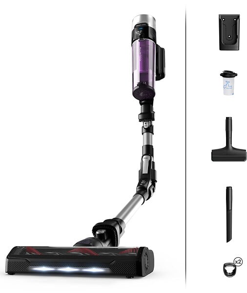 ROWENTA - Aspirateur Balai 2 En 1 Rechargeable 18v Noir/violet - RH2037 - large