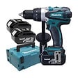 MAKITA - Perceuse visseuse Li-ion MAKITA DDF458RF3J  - 91 Nm +3 batteries 3,0Ah 18V en Makpac - vignette