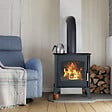 SANNOVER - Poêle à Bois Dita 11,8 kW Bûche 52 cm - vignette