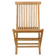 HAPPY GARDEN - Lot de 6 chaises de jardin en teck LOMBOK - vignette