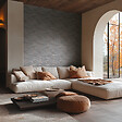 AS CREATION - Papier peint Ciel de Toscane - Gris/Bronze - L.10,05xl.0,53m - vignette