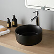 GODART - Vasque lave mains ø25 cm - Noir mat - Faible diamètre - Rebords fins - Jany - vignette