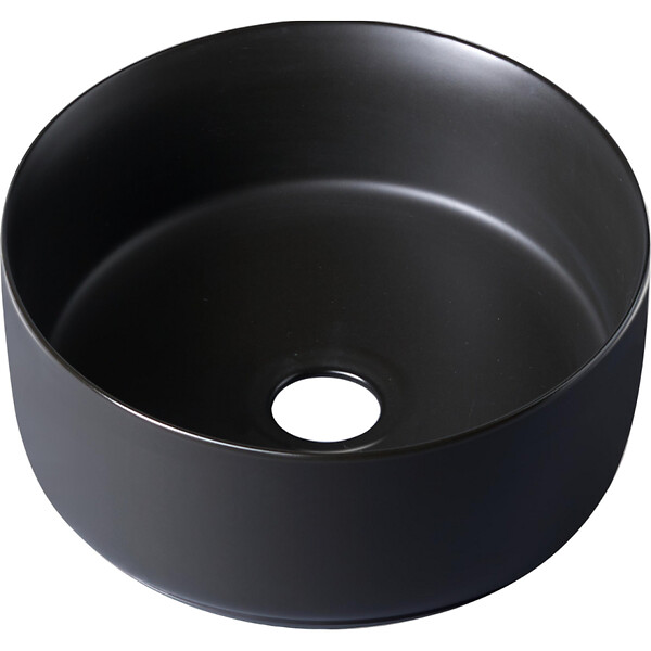 GODART - Vasque lave mains ø25 cm - Noir mat - Faible diamètre - Rebords fins - Jany - large