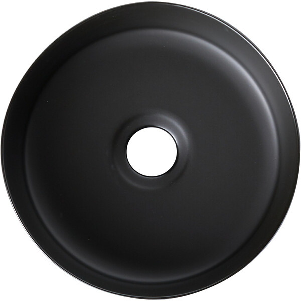 GODART - Vasque lave mains ø25 cm - Noir mat - Faible diamètre - Rebords fins - Jany - large
