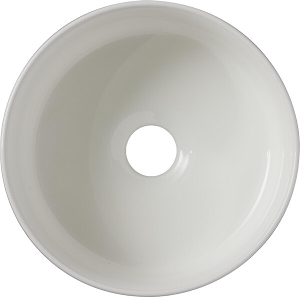 GODART - Vasque lave mains ø25 cm - Noir et blanc - Faible diamètre - Rebords fins - Jany - large