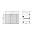 CERSANIT - Meuble salle de bain strié 80 cm pour vasque à poser - Vert fjord mat - à suspendre - Tirso - vignette