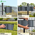 VOUNOT - Brise vue occultant PVC 450g/m2 19cm x 70m Anthracite - vignette
