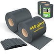 VOUNOT - Brise vue occultant PVC 450g/m2 19cm x 140m Anthracite - vignette