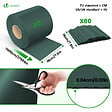 VOUNOT - Brise vue occultant PVC 450g/m2 19cm x 140m Vert - vignette