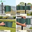 VOUNOT - Brise vue occultant PVC 450g/m2 19cm x 140m Vert - vignette