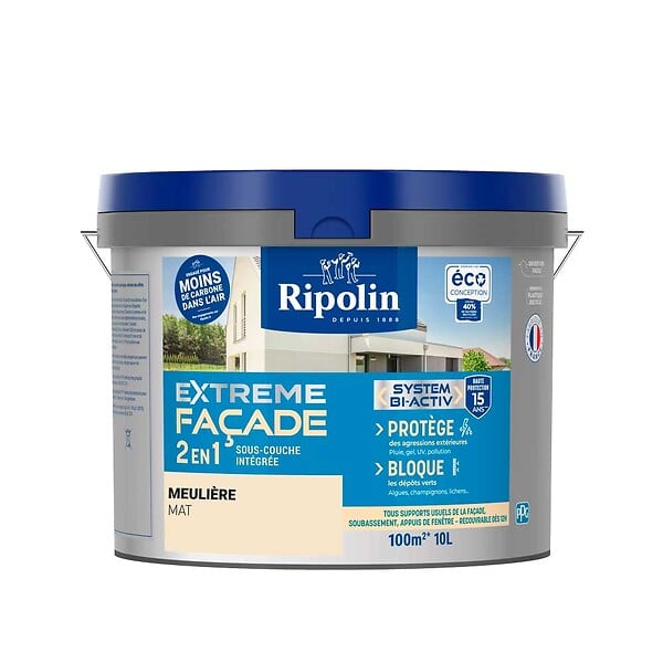 RIPOLIN - Peinture de protection extérieur - Façade meulière - 10L - large