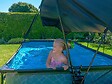 EXIT TOYS - Voile d'ombrage pour piscine tubulaire rectangulaire 2,20 x 1,50 m - Exit Toys - vignette