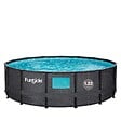 FUNSICLE - Piscine tubulaire hublot noire Ø4,57x H 1,22m Funsicle - vignette