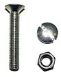 COTEKA - 16 boulons tête fraisée fendue acier zingué 5x16mm - vignette
