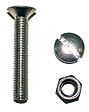 COTEKA - 6 boulons tête fraisée fendue acier zingué 6x40mm - vignette