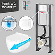 THALASSOR - Pack WC Bâti universel Wirquin Pro + Cuvette COMPACT sans bride 49 cm + Plaque blanche - vignette