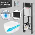 THALASSOR - Pack WC Bâti universel Wirquin Pro + Cuvette COMPACT sans bride 49 cm + Plaque blanche - vignette