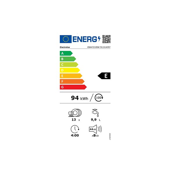 ELECTROLUX - Lave-vaisselle 60cm 13 Couverts 44db - ESA47210SW - large