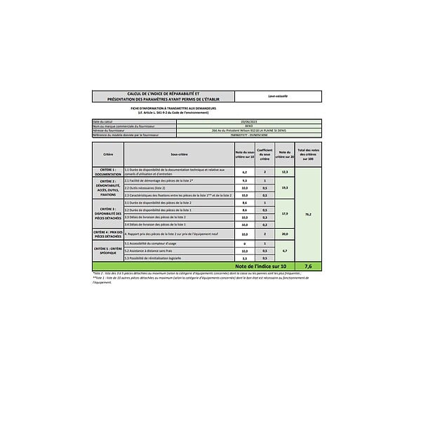 BEKO - lave-vaisselle 60cm 15 couverts 45db - DVN05C30W - large