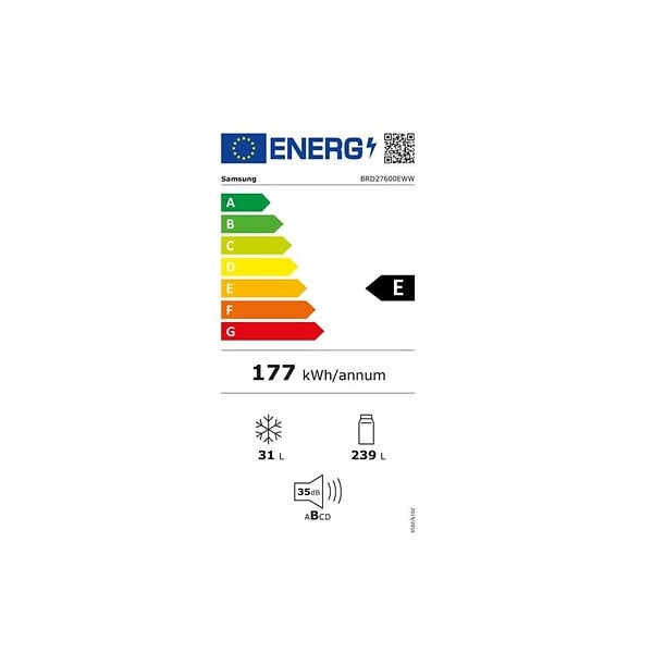 SAMSUNG - Réfrigérateur 1 Porte Intégrable à Glissières 270l - BRD27600EWW - large
