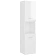 VIDAXL - vidaXL Armoire de salle de bain Blanc brillant Bois d'ingénierie - vignette