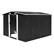 VIDAXL - vidaXL Abri de jardin 257x298x178 cm Métal Anthracite - vignette