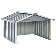 VIDAXL - vidaXL Abri pour robot de jardin 92x97x63 cm Acier galvanisé Gris - vignette