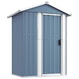 VIDAXL - vidaXL Abri de jardin Gris 126x97,5x177 cm Acier galvanisé - vignette