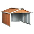 VIDAXL - vidaXL Abri pour robot de jardin 92x97x63 cm Acier galvanisé Marron - vignette