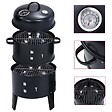 VIDAXL - vidaXL Gril barbecue au charbon 3 en 1 40x80 cm - vignette