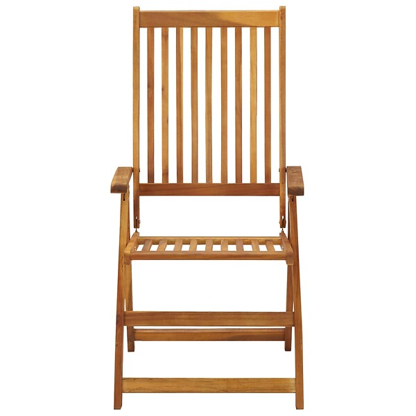 VIDAXL - vidaXL Chaises pliables de jardin avec coussins lot de 8 Bois d'acacia - large