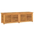 VIDAXL - vidaXL Boîte de rangement jardin et sac 175x50x55 cm bois massif teck - vignette