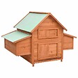 VIDAXL - vidaXL Poulailler 150x96x110 cm Bois de sapin massif - vignette