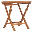 VIDAXL - vidaXL Table pliable de jardin Ø 85x75 cm bois massif de teck - vignette